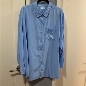 Storq Easy Button Up Blue shirt sz 3x